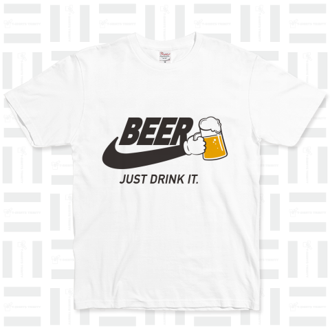 BEER ビール JUST DRINK IT ロゴ大