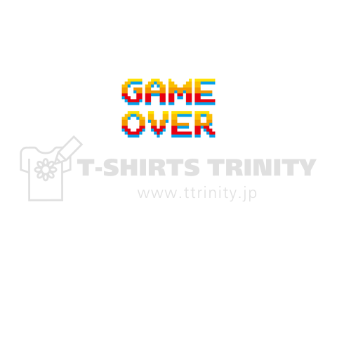 GAME OVER ゲームオーバー ロゴ小