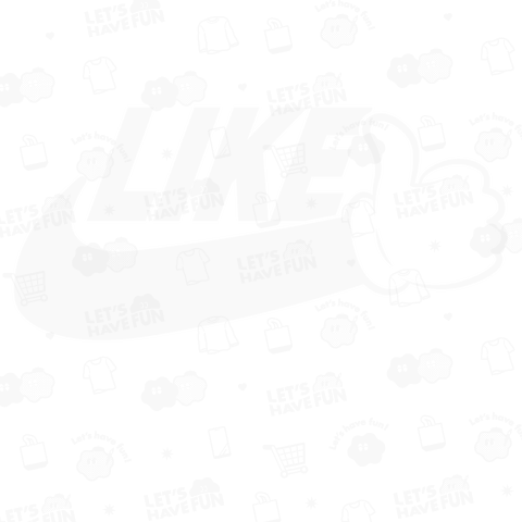 LIKE いいね! 白ロゴ