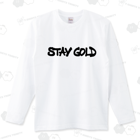 STAY GOLD ステイゴールド（ロングTシャツ）|デザインTシャツ通販【T ...