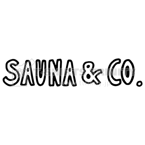 Sauna & Co. 手書き風 サウナアンドコー サウナ Sauna