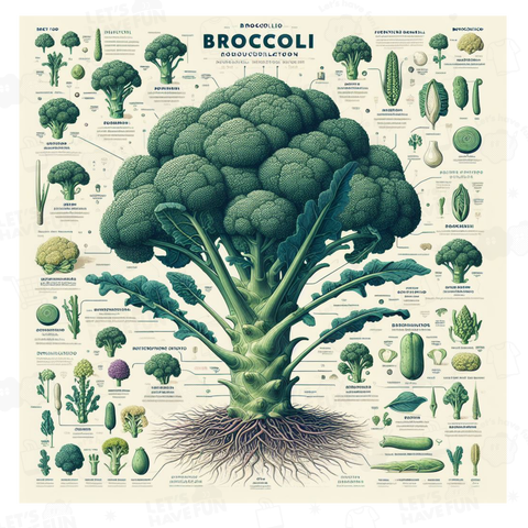 ブロッコリー好きのためのTシャツ BROCCOLI