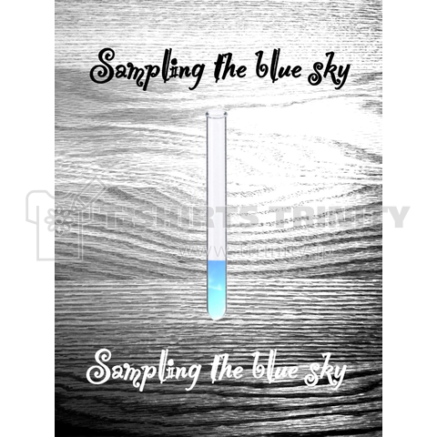 Sampling the blue sky (青空を採取)