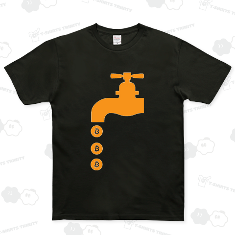 仮想通貨のFaucet ベーシックTシャツ(5.0オンス)