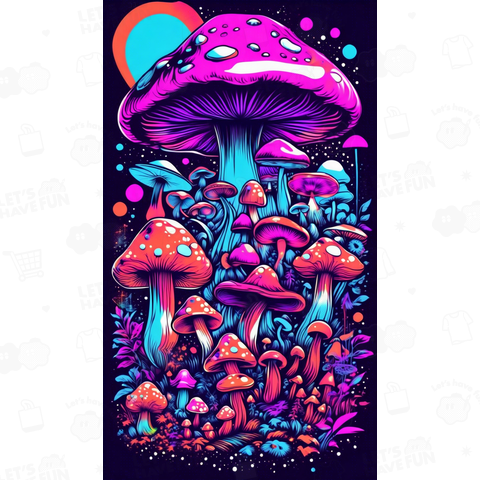 宇宙に生えたキノコ