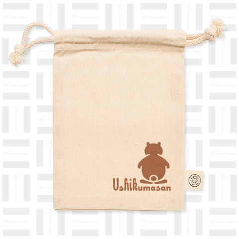 USHIKUMASAN logo  -Brown-