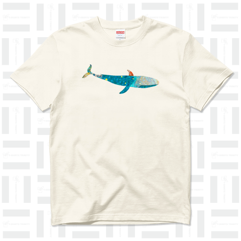 シロナガスクジラ プレミアムオーガニックコットンTシャツ(8.8オンス)