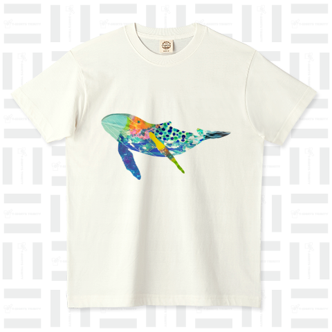 whale オーガニックコットンTシャツ(5.3オンス)