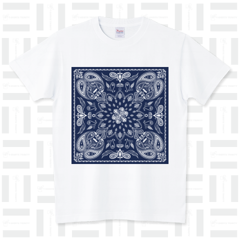 Paisley_navy スタンダードTシャツ(5.6オンス)