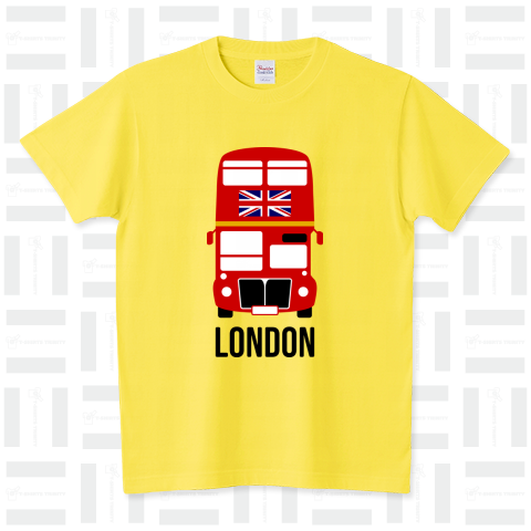 ロンドンバス×ユニオンジャック スタンダードTシャツ(5.6オンス)