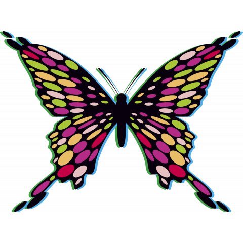 Psychedelic Butterfly