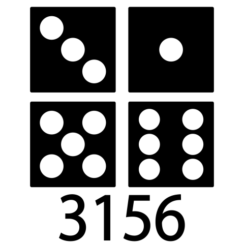 3156(サイコロ)