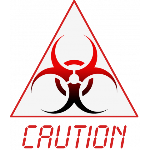 Caution 赤 デザインtシャツ通販 Tシャツトリニティ