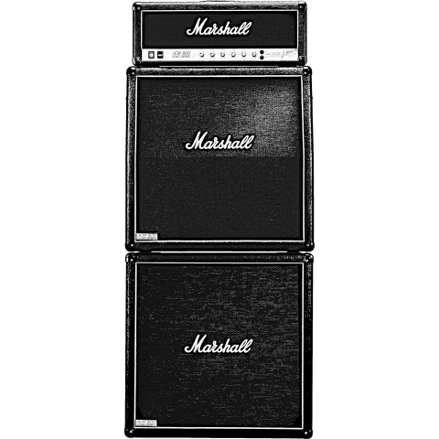 マーシャル JCM 800(透過) - Marshall JCM 800 Full Stack Guitar Amp