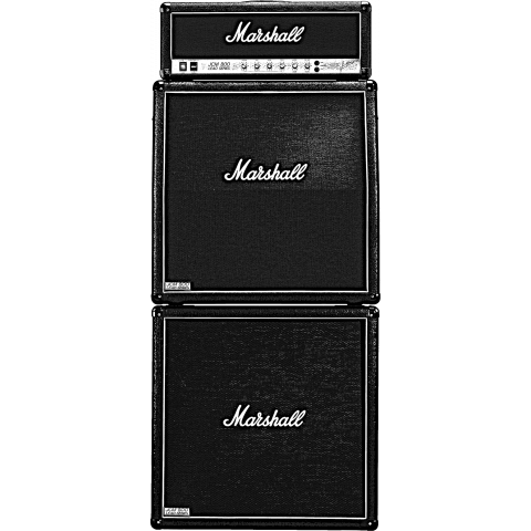 マーシャル JCM 800(濃色) - Marshall JCM 800 Full Stack Guitar Amp