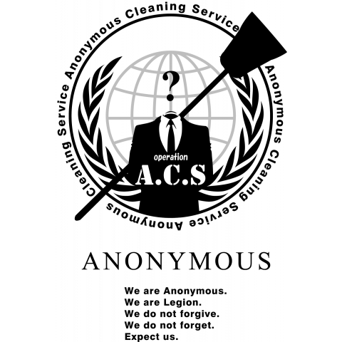 Anonymous Cleaning Service @op.A.C.S - アノニマス クリーニング サービス #opACS 淡色