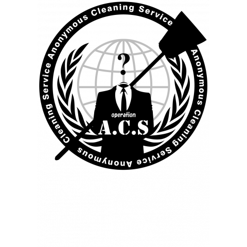 Anonymous Cleaning Service @op.A.C.S - アノニマス クリーニング サービス #opACS 濃色
