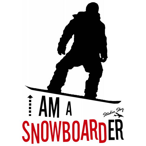 I AM A SNOWBOARDER(Light-color)