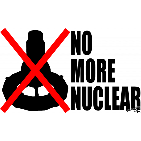 NO MORE NUCLEAR(BLACK LOGO)