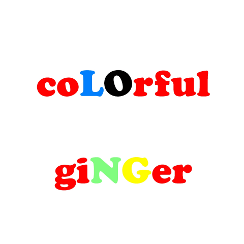 coLOrful giNGer