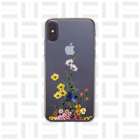 花束をどうぞ iPhoneX/XS クリアケース