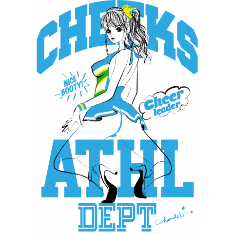 チアガール Cheeks Athl Dept デザインtシャツ通販 Tシャツトリニティ