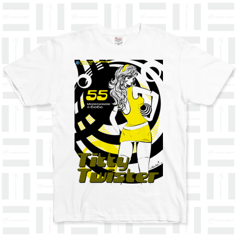 Titty Twister 55 ゴーゴーガール（Tシャツ）|デザインTシャツ通販【T ...