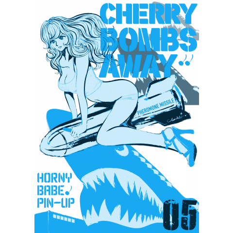 CHERRY BOMBS AWAY ピンナップガール ブルー