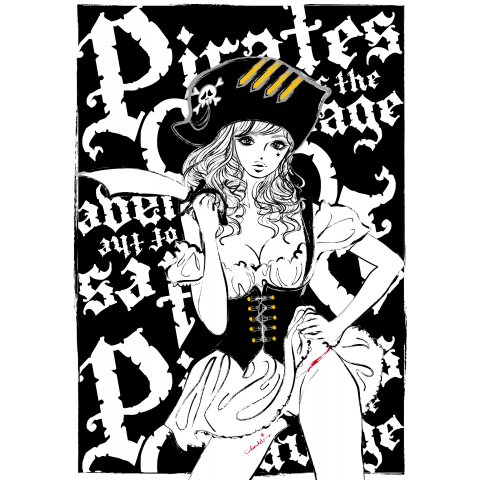 PIRATES OF THE CLEAVAGE 女海賊 ガールズイラスト