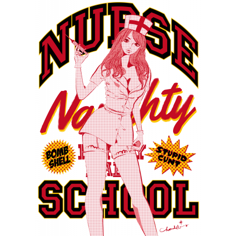 GAL NURSE SCHOOL PIN-UP