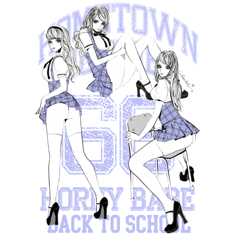 HORNY SCHOOLGIRLS PIN-UP