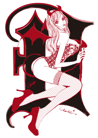 She Devil 小悪魔ガール レッド デザインtシャツ通販 Tシャツトリニティ