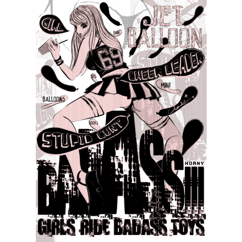 JET BALLOON / BADASS BABE モノクロームver.