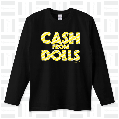 CASH FROM DOLLS キイロノシマシマ ロゴ