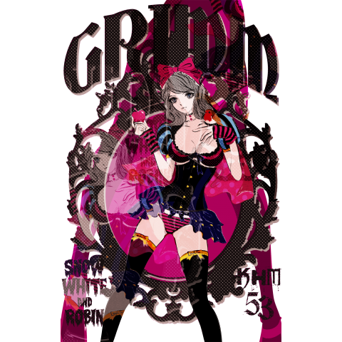 Grimm 白雪姫とロビンちゃん ボルドーカラー デザインtシャツ通販 Tシャツトリニティ