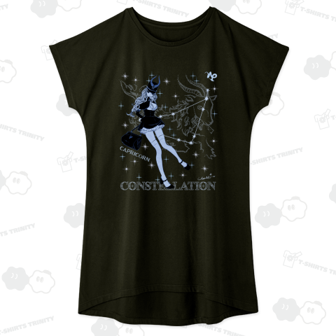 エロカワ 星座Tシャツ 山羊座 ガールズイラスト