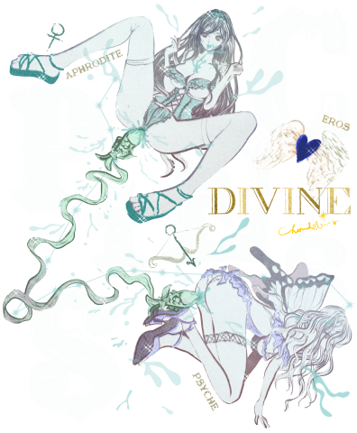 Pisces 魚座 双魚宮 ガールズイラスト デザインtシャツ通販 Tシャツトリニティ
