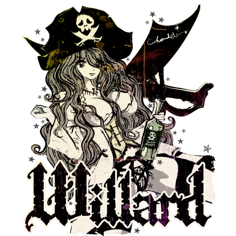 Willard 海賊女とラム酒 デザインtシャツ通販 Tシャツトリニティ