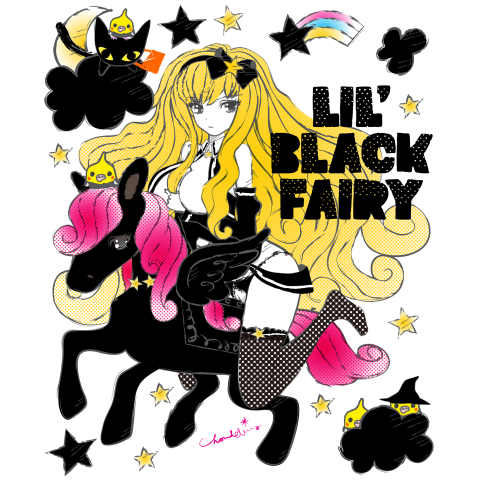 LIL' BLACK FAIRY ファンシー 両面プリント