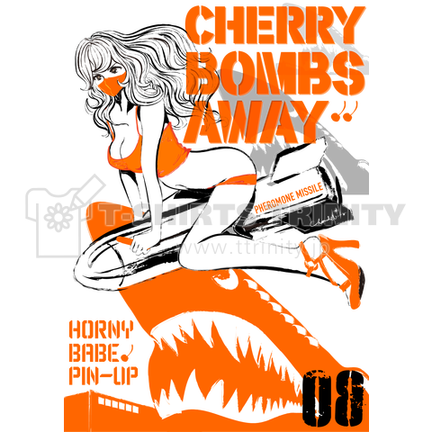 CHERRY BOMBS AWAY オレンジマスク ピンナップ 0493