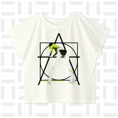 FACE THE WALL 謎のロゴ Tシャツ 0497 エロポップ アシッドライム