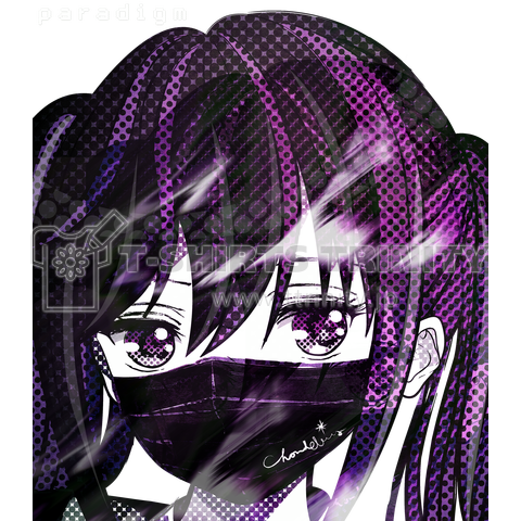 paradigm 0543 ブラックマスクの少女人形 ガン見