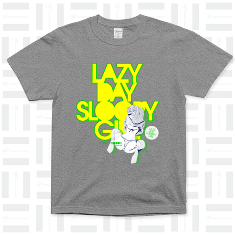 LAZY DAY SLOOPY GIRL 0573 パーカー女子 エロポップ ロゴ