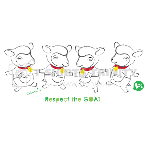 Respect the GOAT やぎさん おゆうぎ会 0591 白ヤギ座