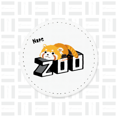 Nope レッサーパンダ 0626 へちゃんこ ZOOロゴ