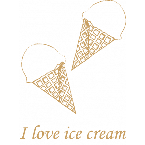 カラーデッサン アイスクリーム デザインtシャツ通販 Tシャツトリニティ