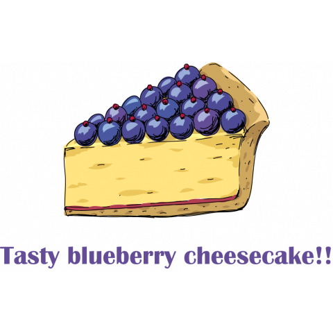 Blueberry cheesecake