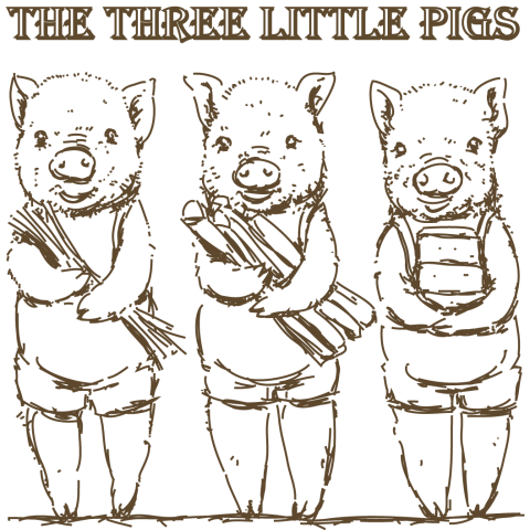 The three little pigs