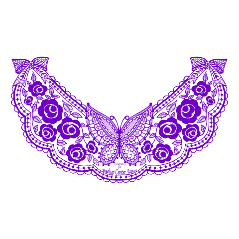 BackupCenterJapanデザーナーズTシャツ(design by ayako nakamoto)「Venice Lace(Purple)」