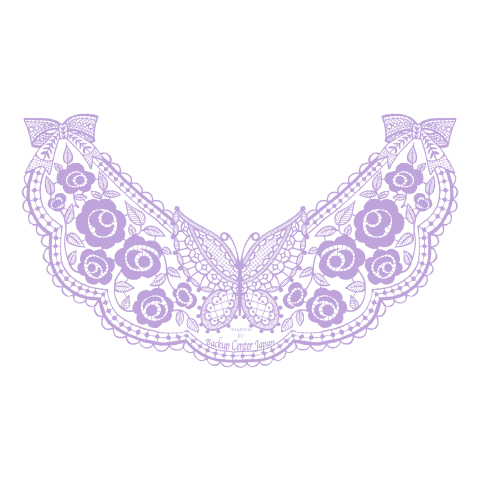 BackupCenterJapanデザーナーズTシャツ(design by ayako nakamoto)「Venice Lace(Lavender)」